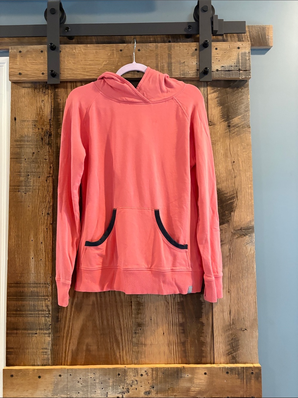Tasc Performance Hooded Pullover Sweatshirt with Contrast Pocket Trim